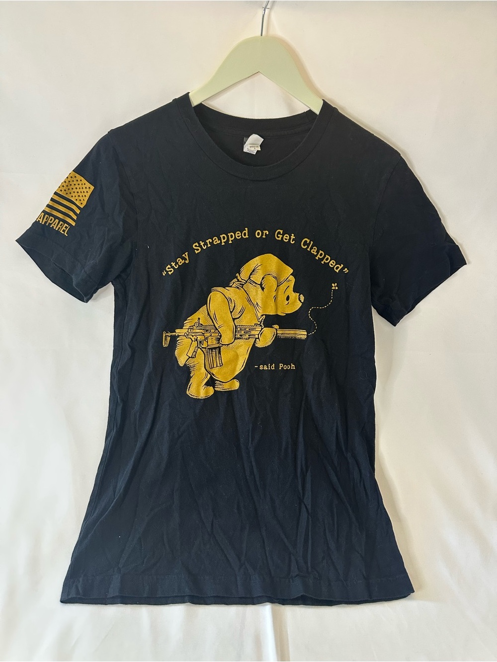 Nine Line Apparel poo Bear Stay Strapped or Get Clapped smallPoop